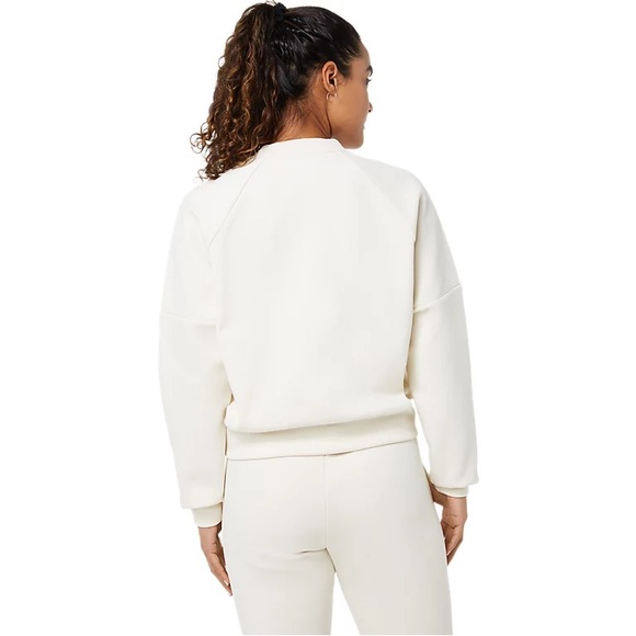 ASICS WOMEN'S TECH KNIT CREW TOP and PANT SET Size XS in Birch - Picture 12 of 16